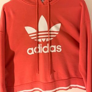 coral adidas hoodie